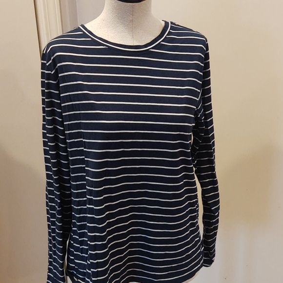 Striped long sleeve shirt Time & Tru - Picture 1 of 3